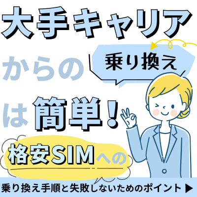 大手キャリアからの乗り換えは簡単！ 格安SIMへの乗り換え手順と失敗しないためのポイント